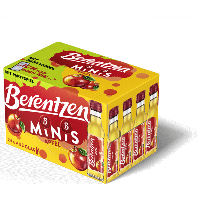 BERENTZEN MINIS GÜRTEL Partygürtel Schnapsgürtel grün für 24